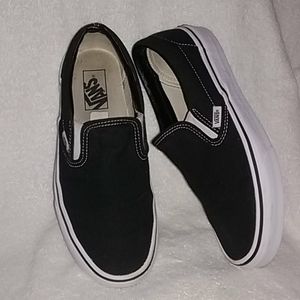 Vans Black Slip-On Sneakers